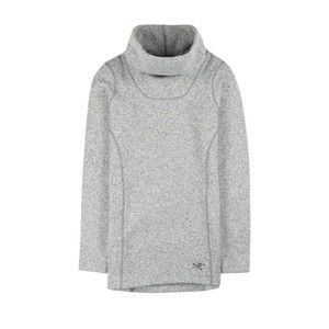 Arc'teryx Heather Knit Fleece Desira Pullover Sweater Tunic Trillium Cowl Neck S